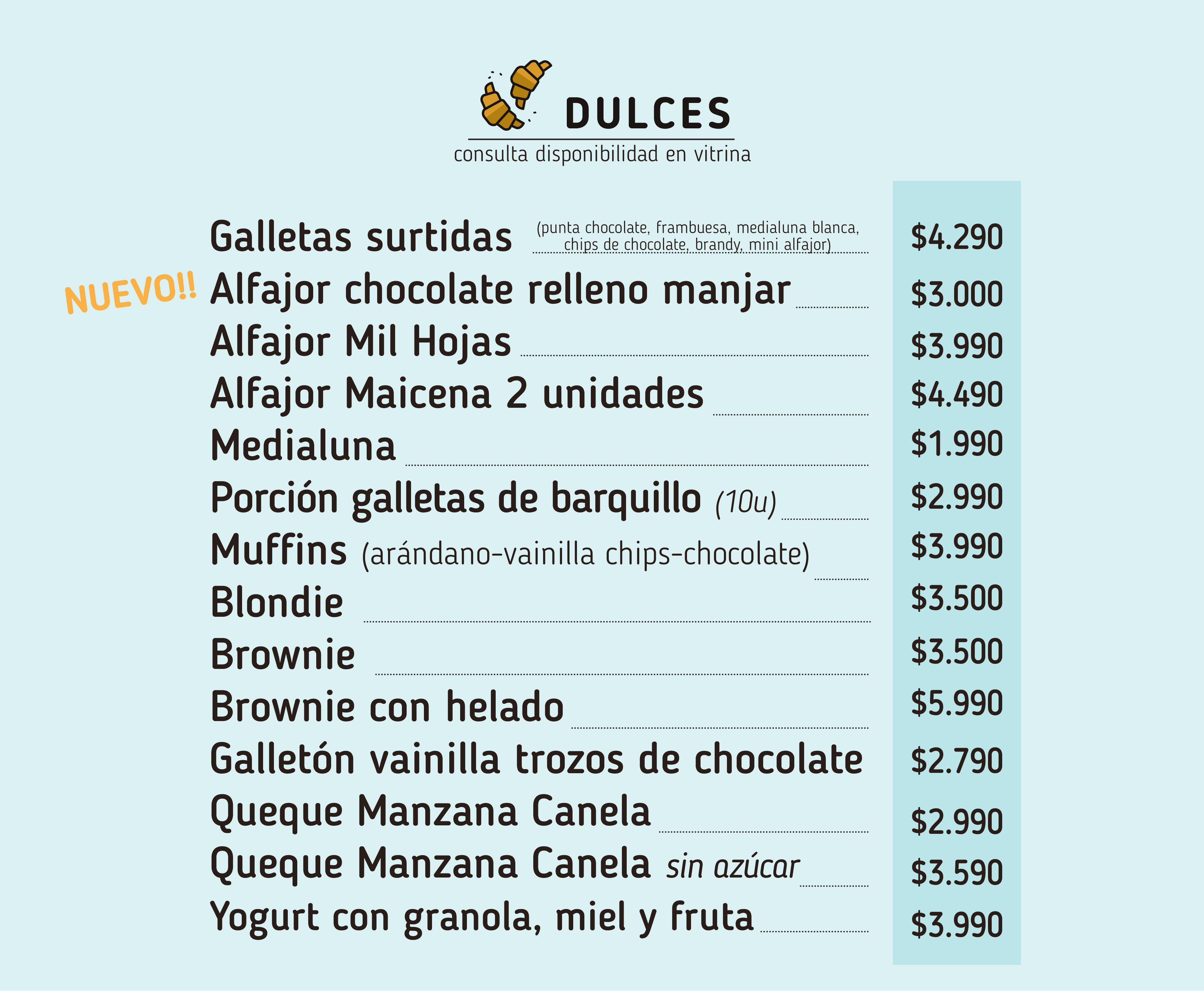 Dulces - Filomena Cafe